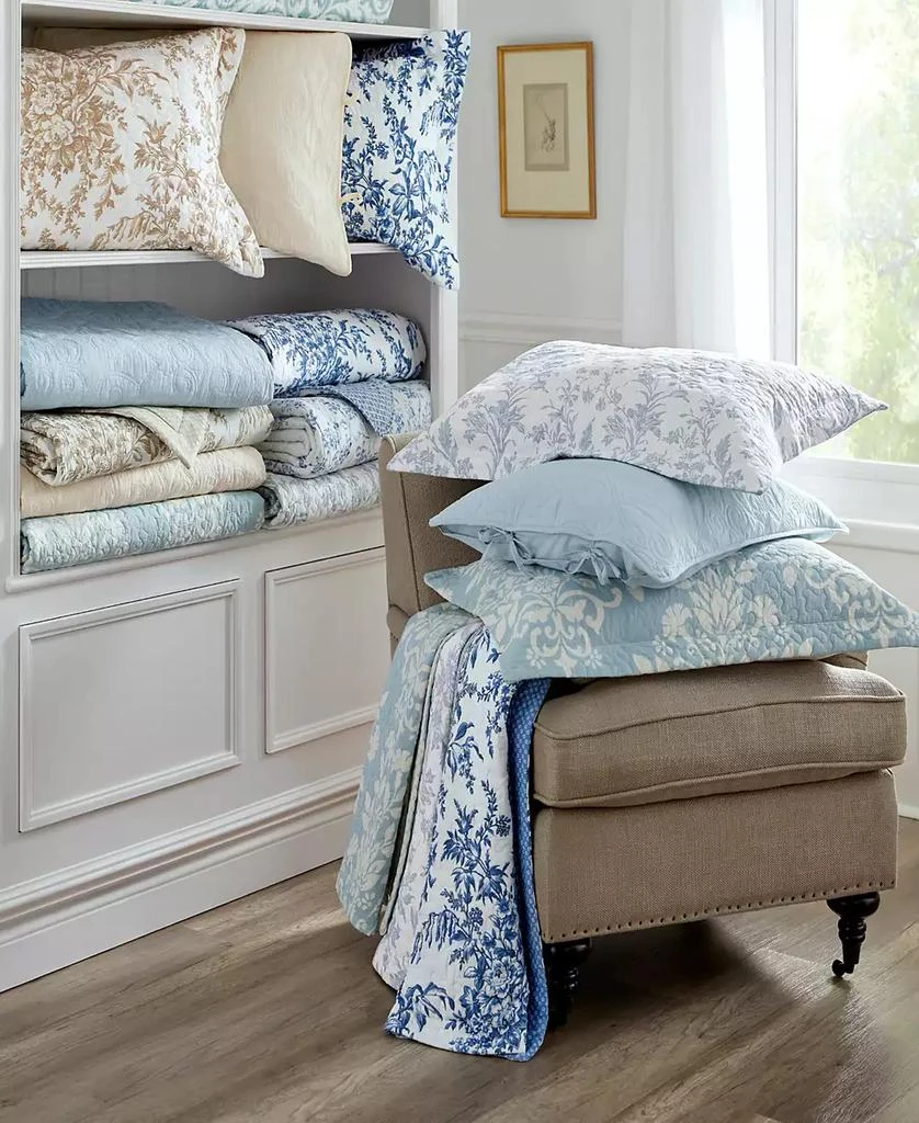 Laura Ashley Kenna Cotton Reversible 3-Pc. Quilt Set 8