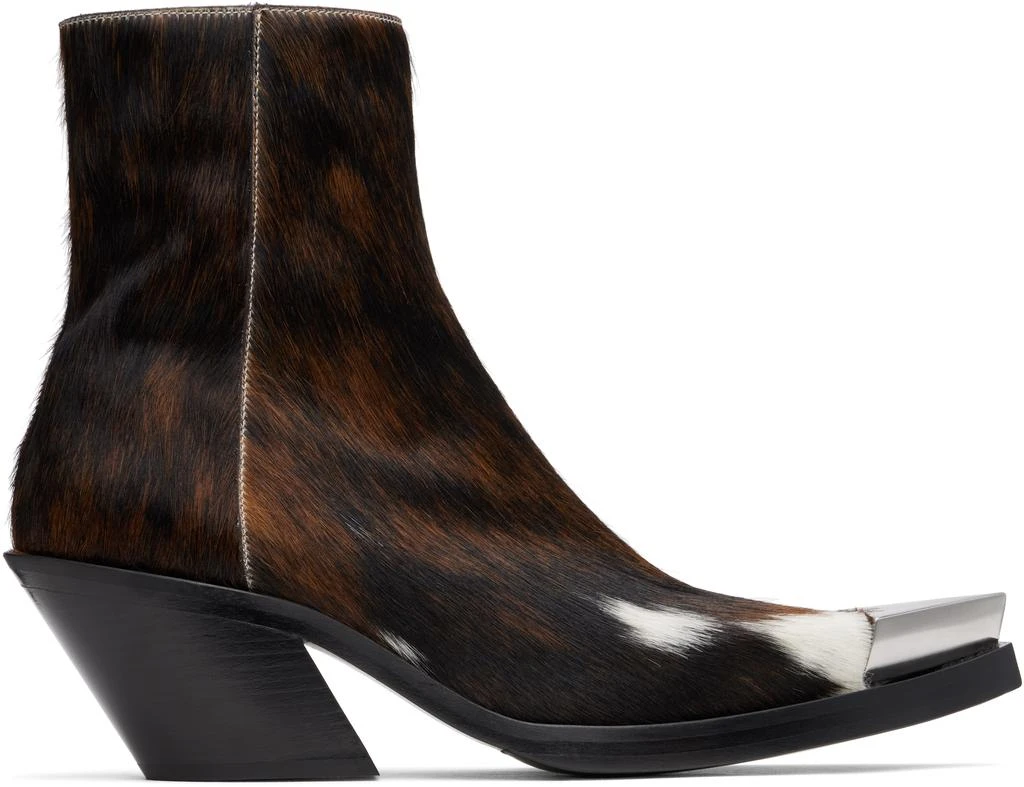 Achilles Ion Gabriel Brown Bang Ankle Boots 1