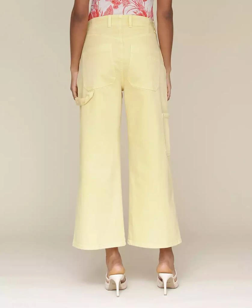 Avec Les Filles Women's High-Waist Cropped Carpenter Jeans 2
