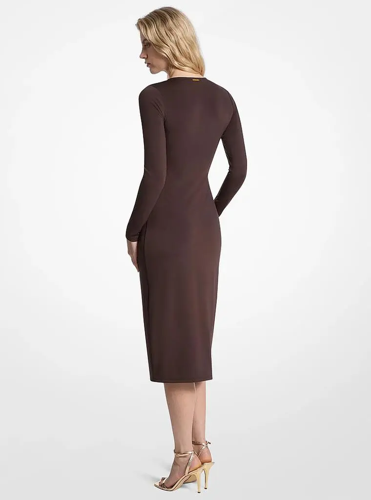 Michael Kors Ruched Stretch Matte Jersey Dress 2