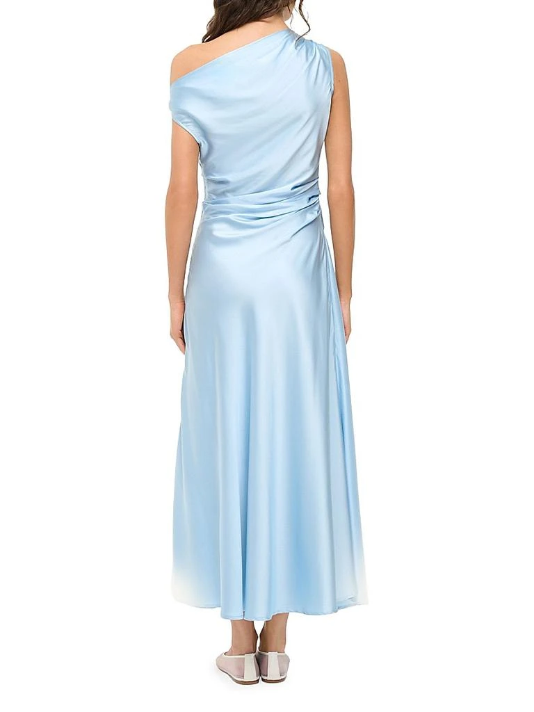 grey ruched midi dress Staud Albee Mini Dress