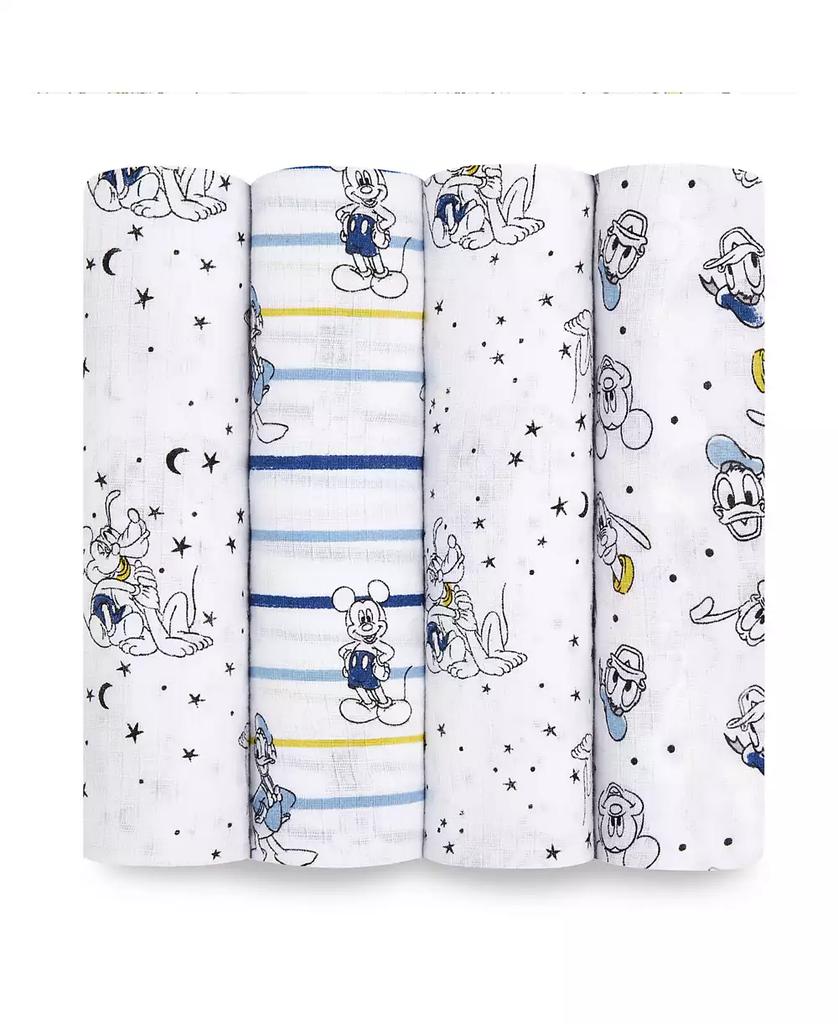 aden + anais Mickey Stargazer Swaddle Blankets, Pack of 4
