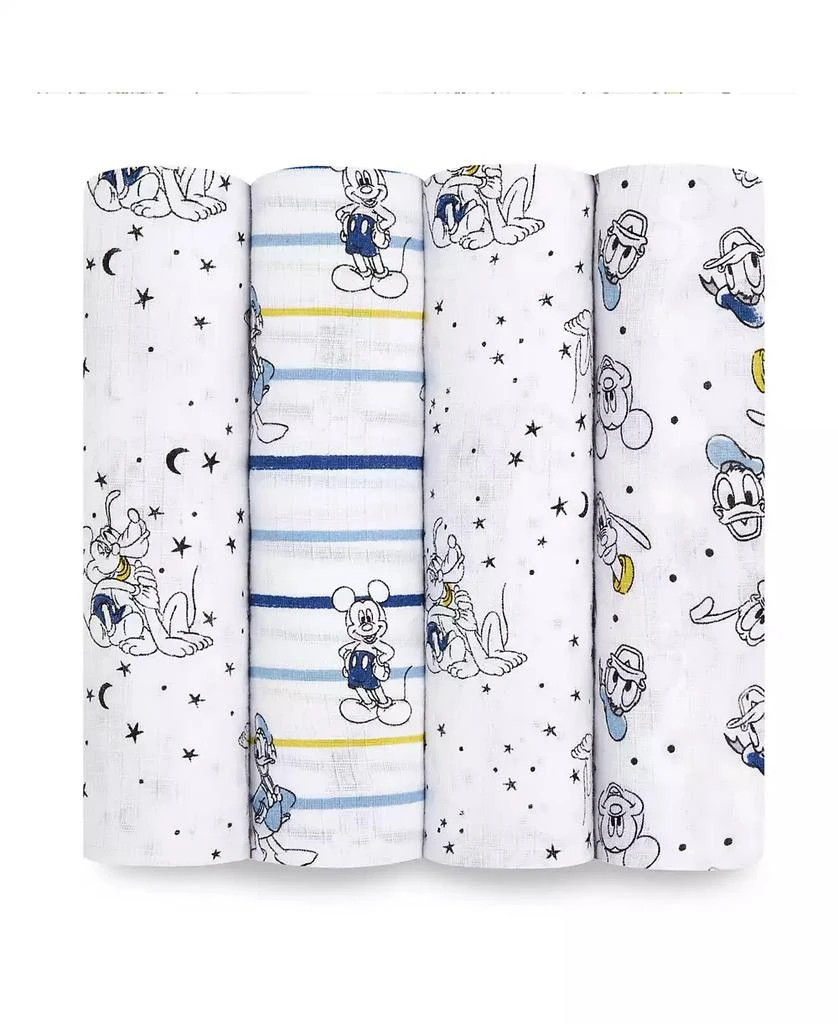aden + anais Mickey Stargazer Swaddle Blankets, Pack of 4 1