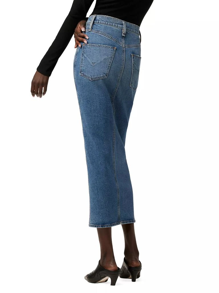 Hudson Jeans Reconstructed Denim Midi-Skirt 5