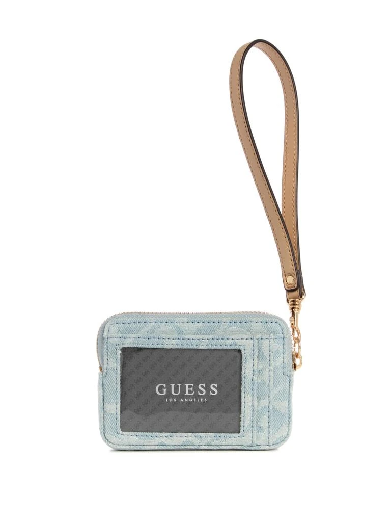 Guess Factory Beryln Denim Card Case Wristlet 2