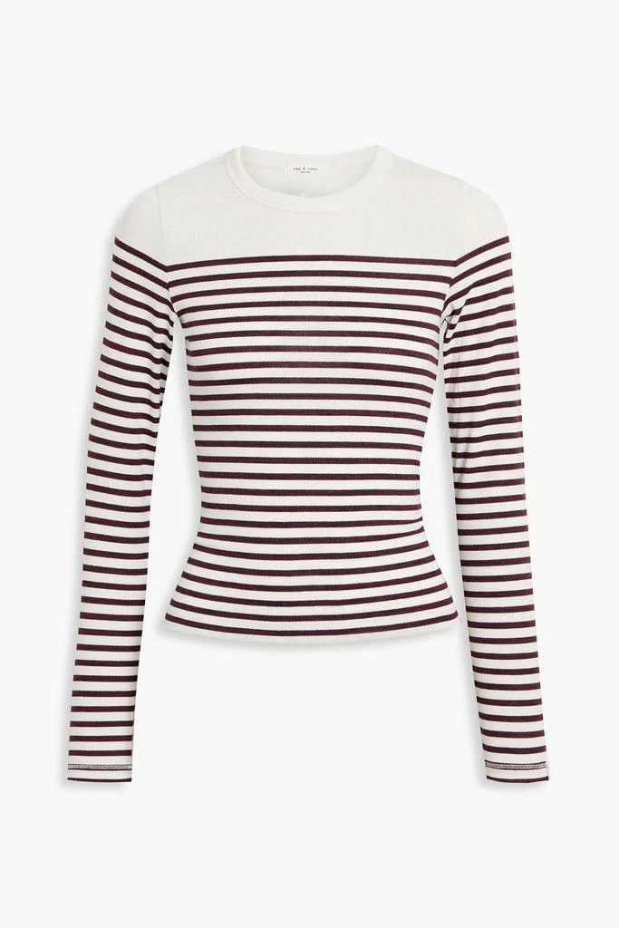 RAG & BONE Striped knitted sweater 1