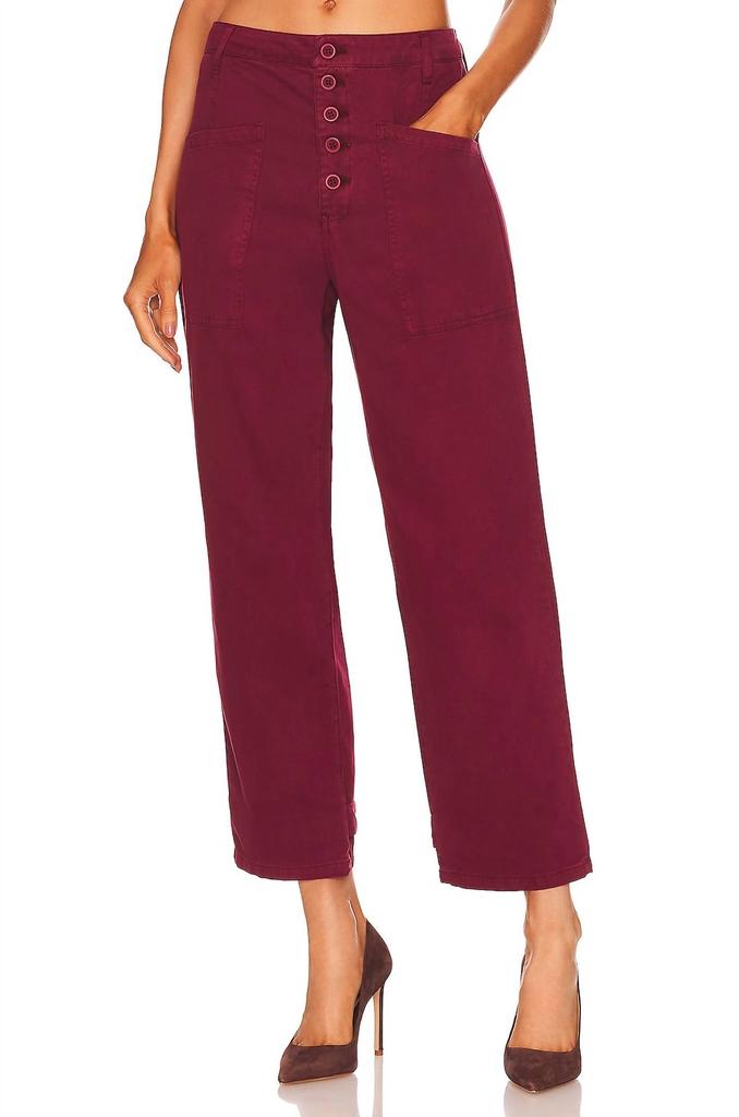 Pistola Tammy High Rise Trouser In Merlot