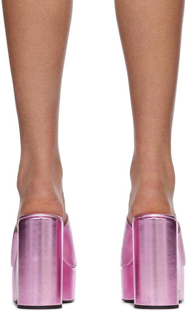 Les Petits Joueurs Pink Bianca Platform Sandals 2