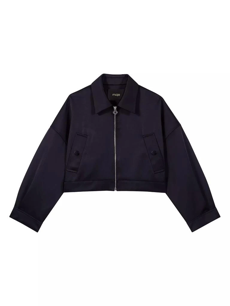 Maje Satin Jacket 1