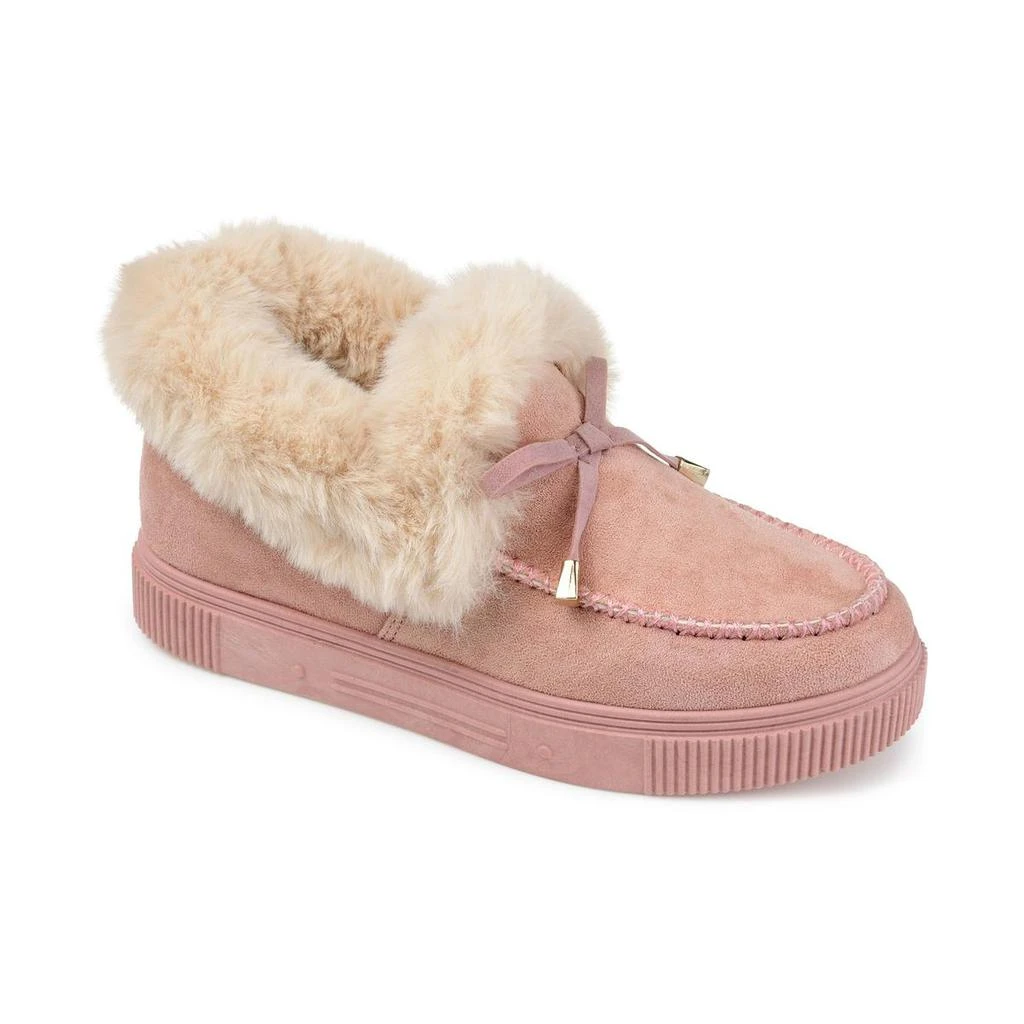 Journee Collection Journee Collection Womens Midnight Faux Suede Moccasins 5
