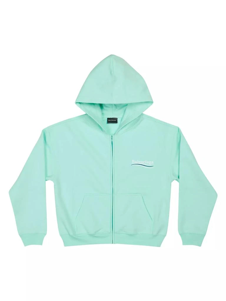 Balenciaga Political Campaign Shrunk Zip-up Hoodie 1
