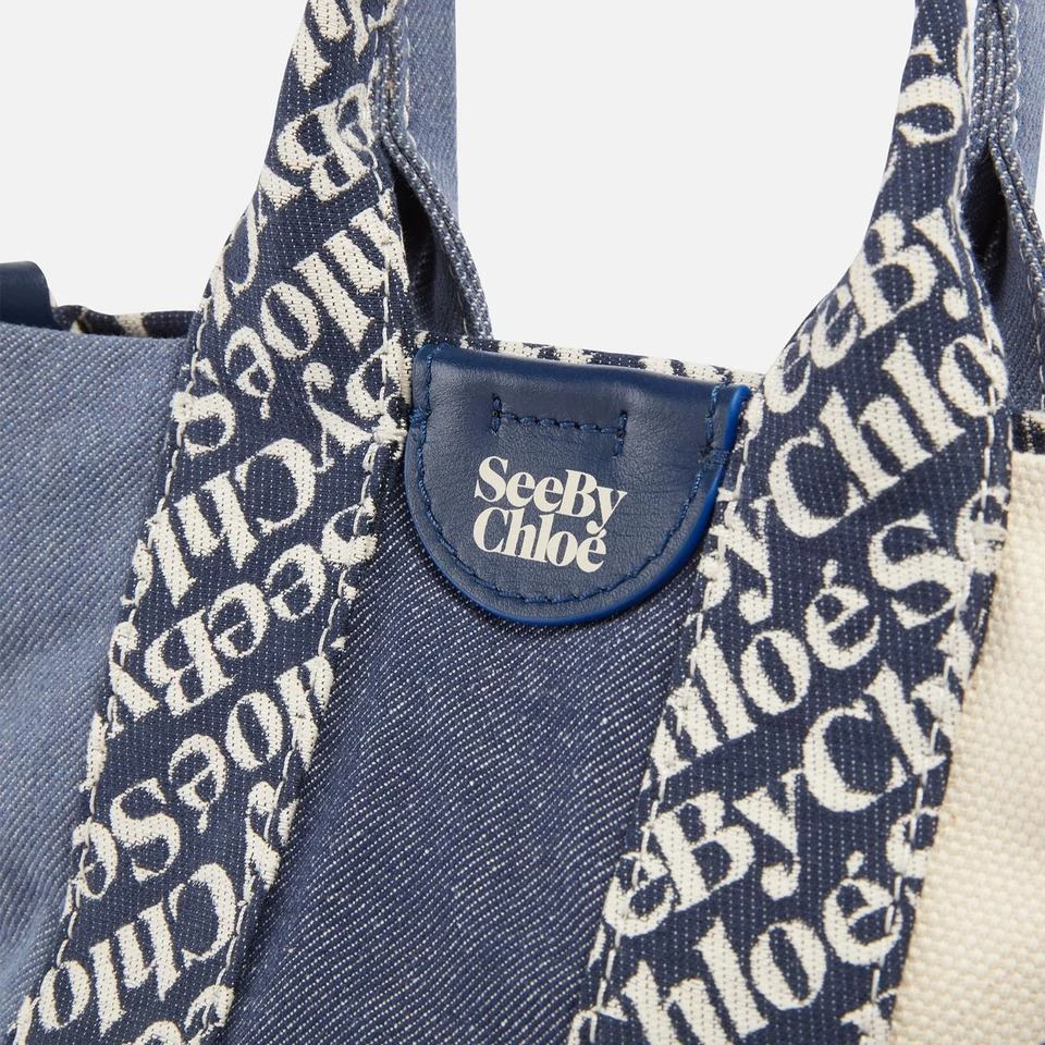 See by Chloé See By Chloé Laetizia Denim Mini Tote Bag 4
