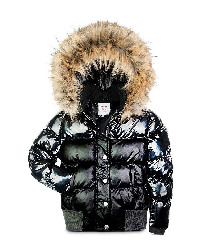 Appaman Girls' Kyla Faux Fur Trim Puffer Coat - Little Kid, Big Kid