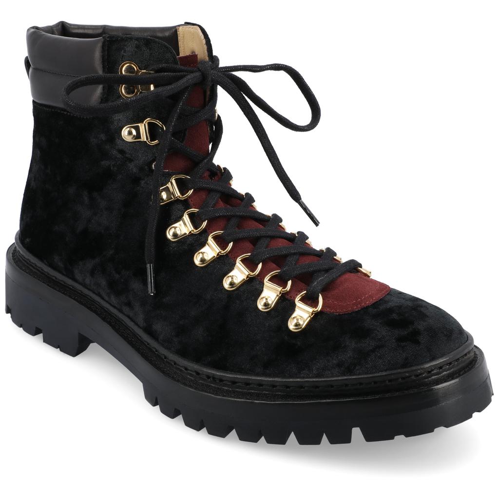 TAFT The Viking Boot in Black Velour