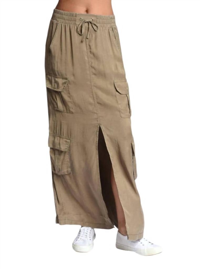 Blanc Noir Phoenix Tencel Cargo Skirt