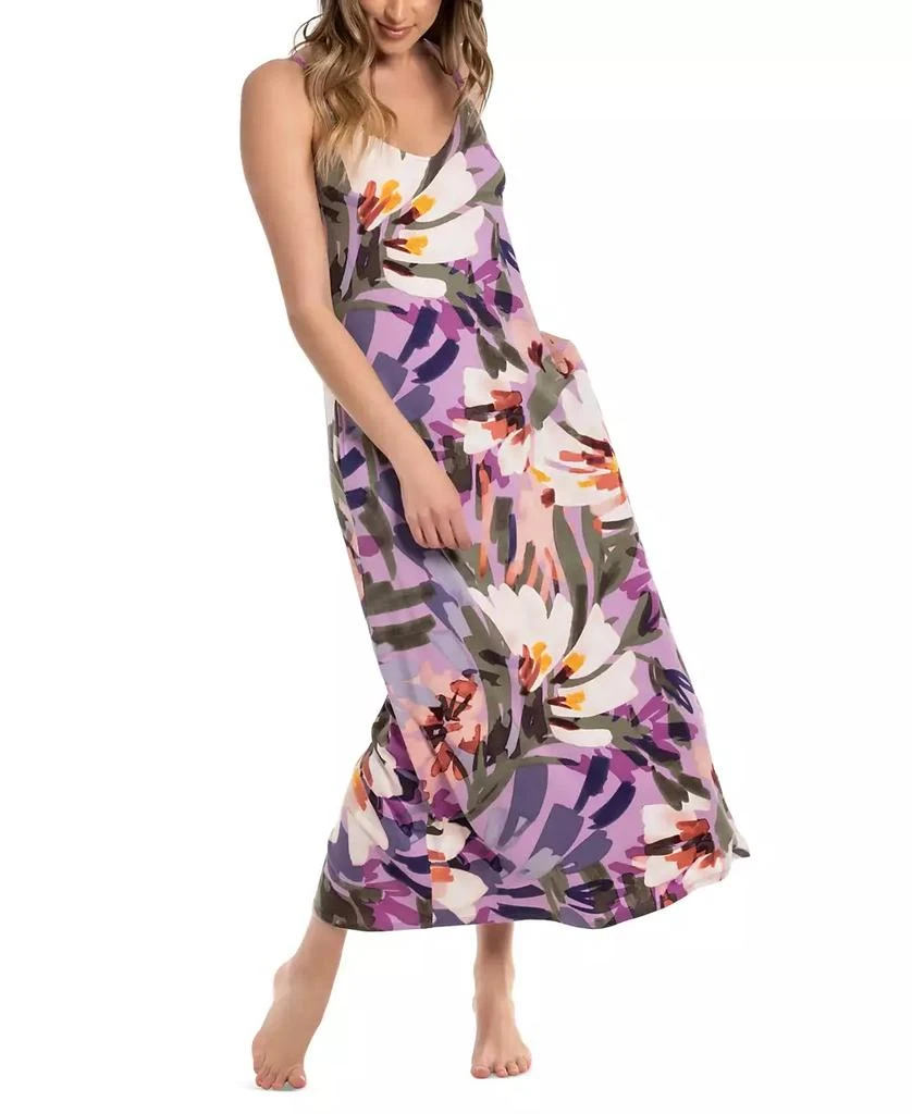 Linea Donatella Women's Printed Sleeveless Nightgown 4