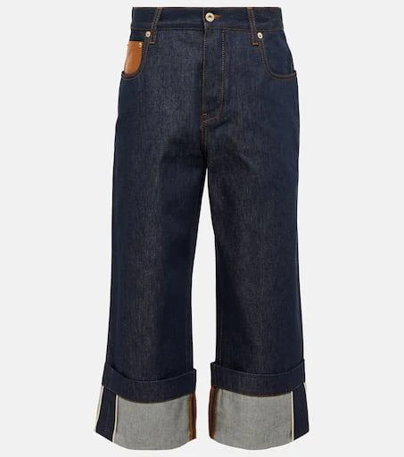Loewe High-rise cropped jeans 1