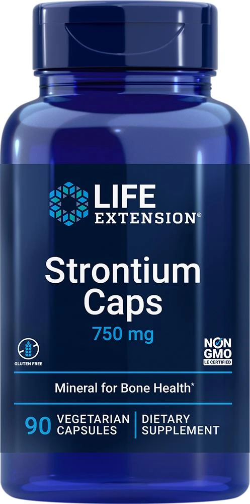 Life Extension Life Extension Strontium, 90 - 750 mg (750 mg, 90 capsules, Vegetarian) 1