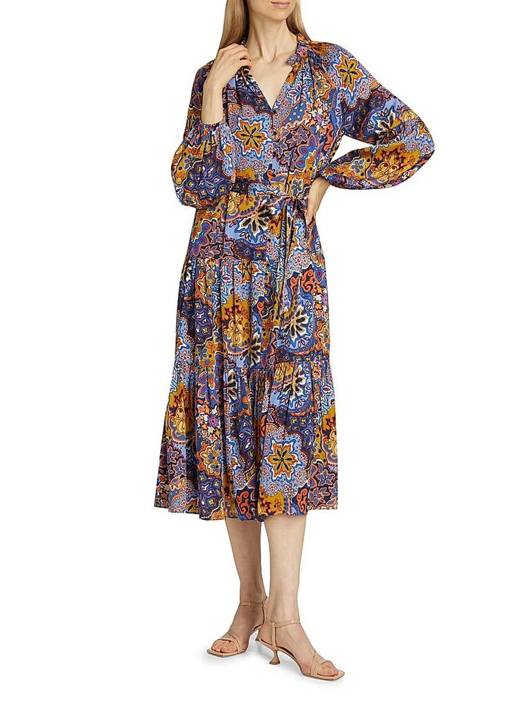 Tahari The Sienna Paisley Silk Dress 3