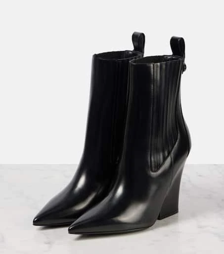Valentino VLogo Lockette leather ankle boots 4