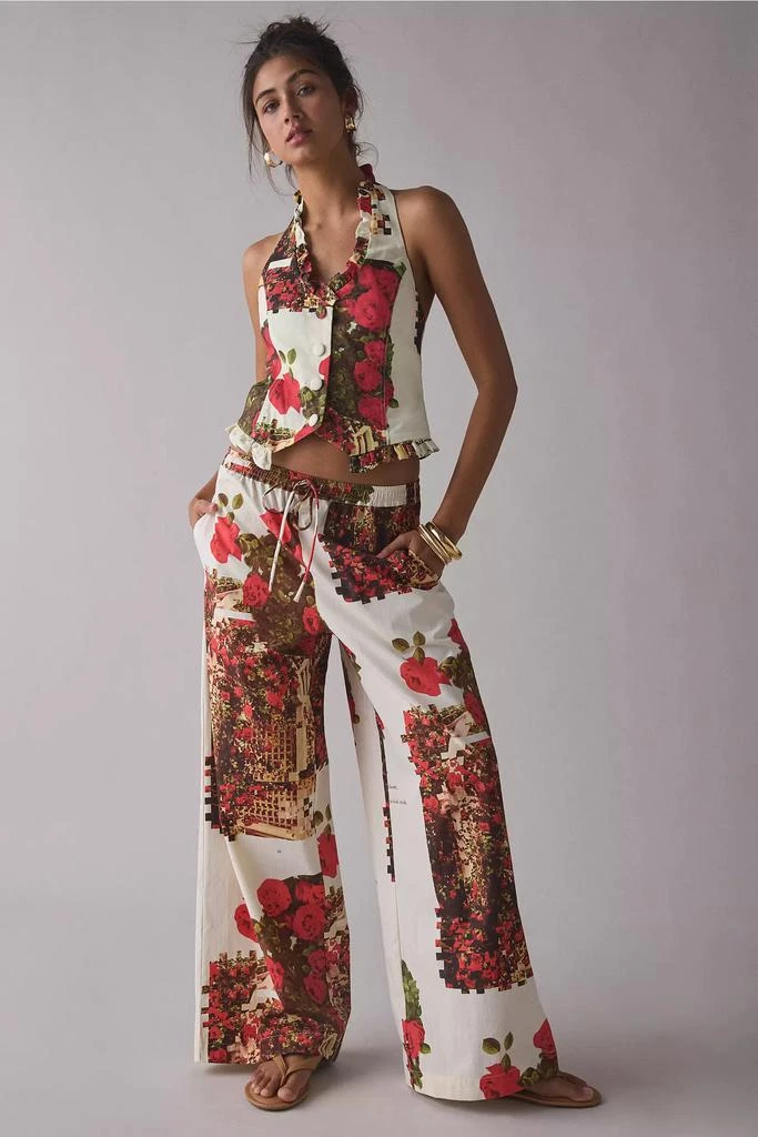 House Of Sunny House Of Sunny The Rose Garden Wide Leg Pant 1