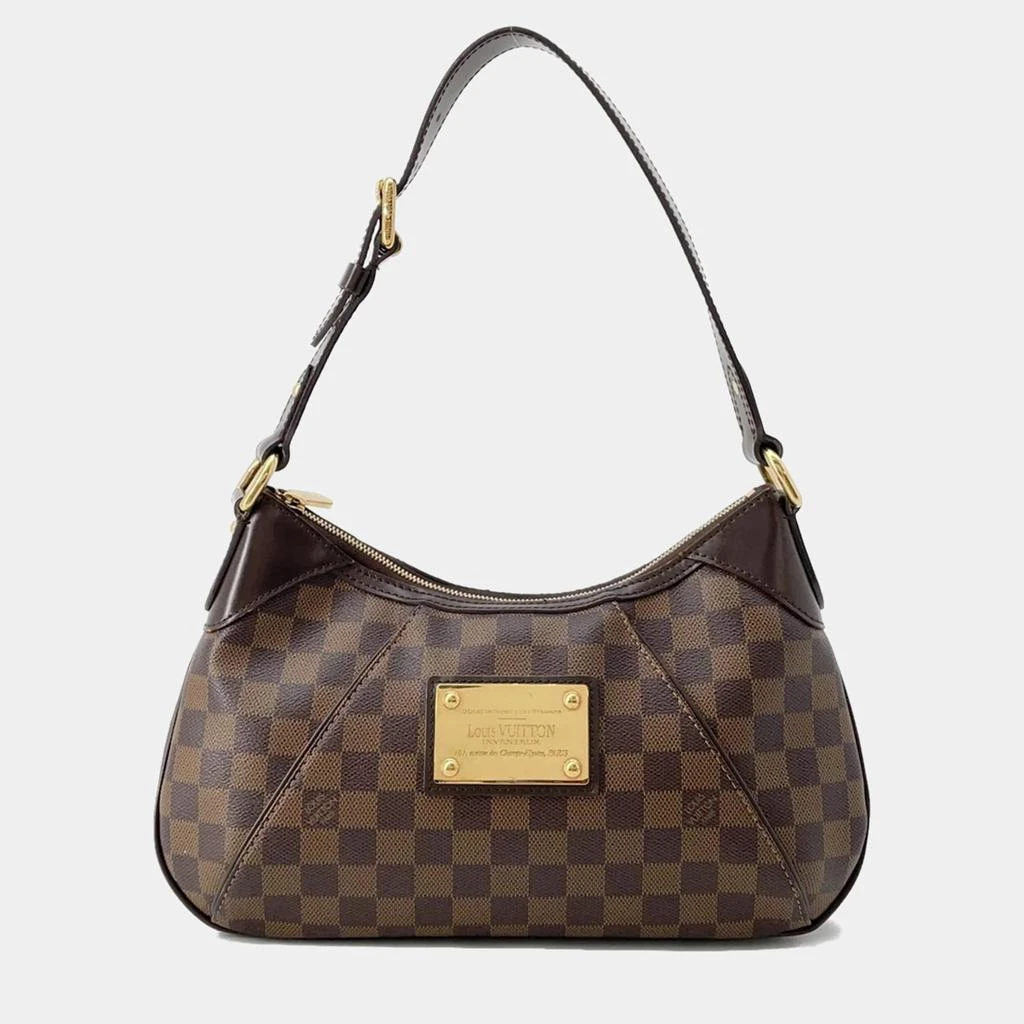 Louis Vuitton  Louis Vuitton Thames PM Red Damier Ebene Canvas Shoulder Bag 1