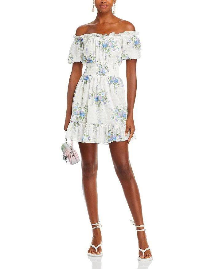 LOVESHACKFANCY Lai Ruffled Smocked Dress 5