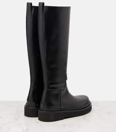 Valentino VLogo leather knee-high boots 2