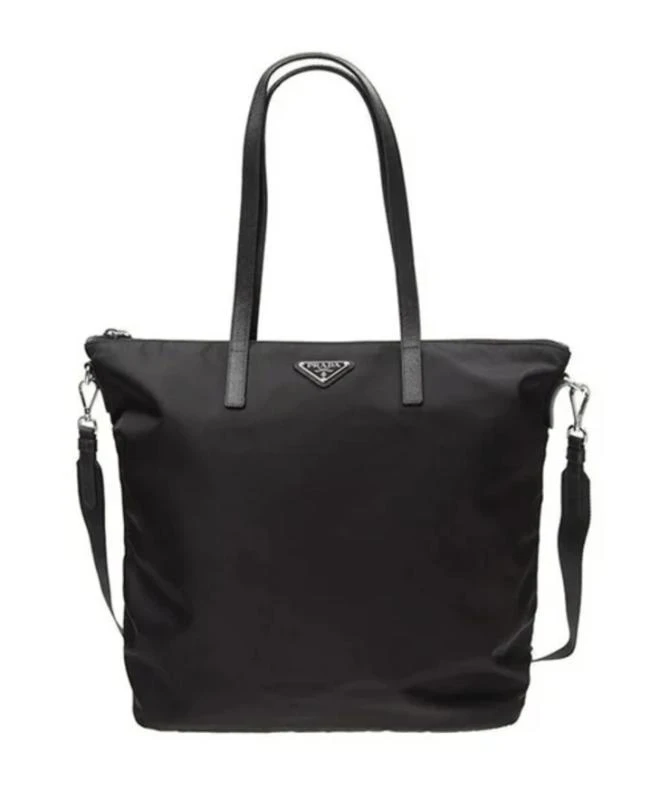 Prada Prada Pattina Black Nylon Women's Tote Bag 1BG189 ZOT F0002 1