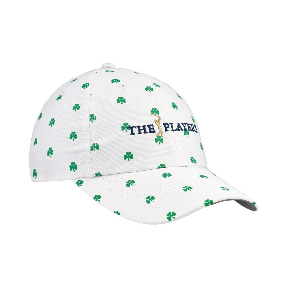 Imperial Men's White The Players Allover Shamrock Print Alter Ego Adjustable Hat