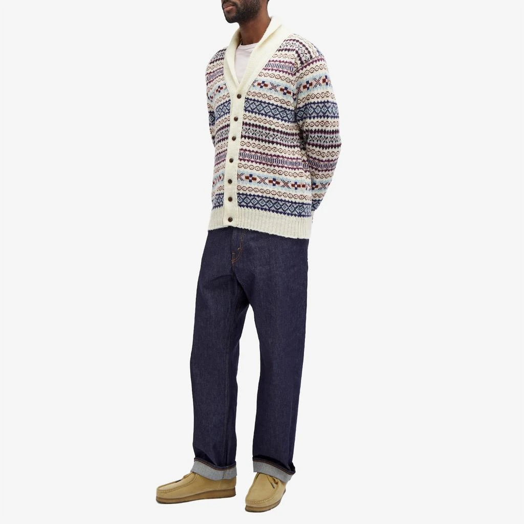 Jamiesons of Shetland Jamieson's of Shetland Fair Isle Shawl Collar Cardigan 4