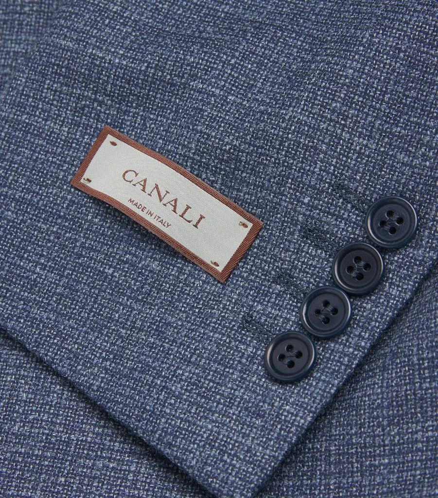 Canali Wool Hopsack Single-Breasted Blazer 5