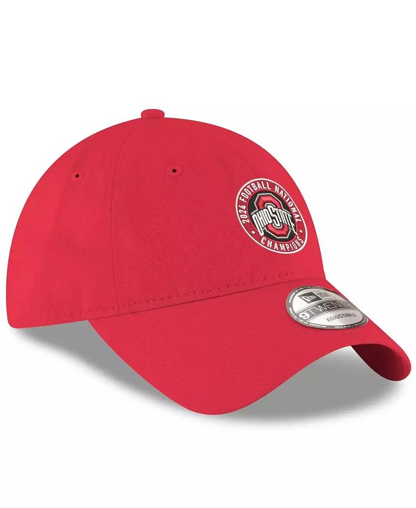 New Era Men's Scarlet Ohio State Buckeyes College Football Playoff 2024 National Champions Seal 9TWENTY Adjustable Hat 3