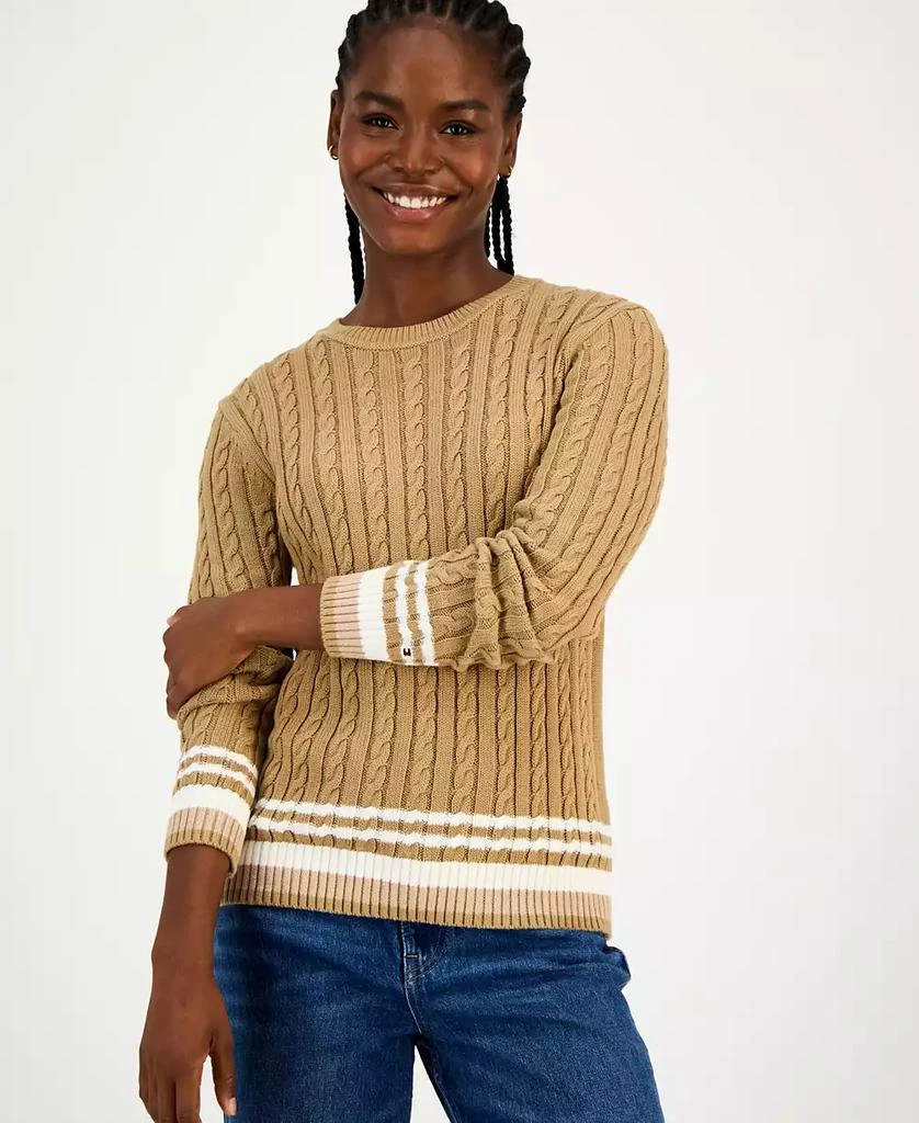 Tommy Hilfiger Women
s Cotton Cable Knit Sweater