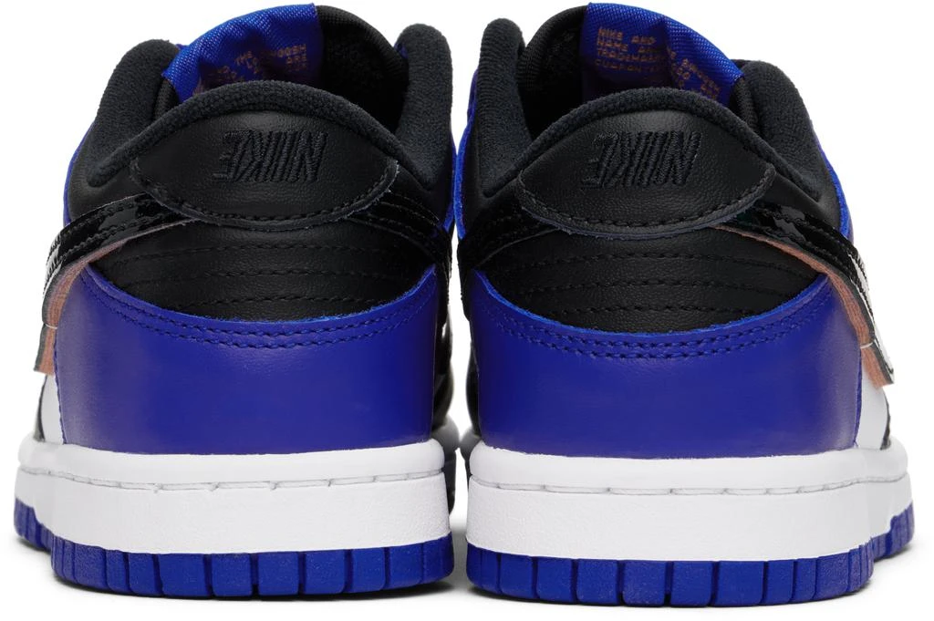 NIKE Big Kids White 
Blue Dunk Low SE Sneakers 2