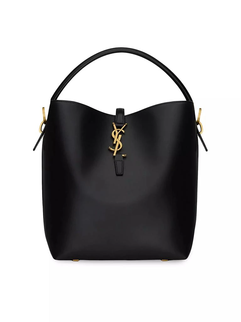 Yves Saint Laurent Le 37 in Shiny Leather Bucket Bag 1