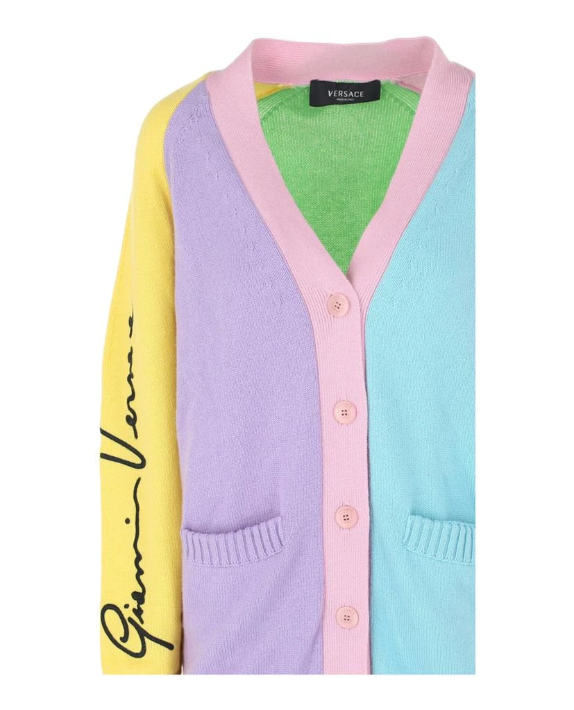Versace Colorblock Cashmere Cardigan 3