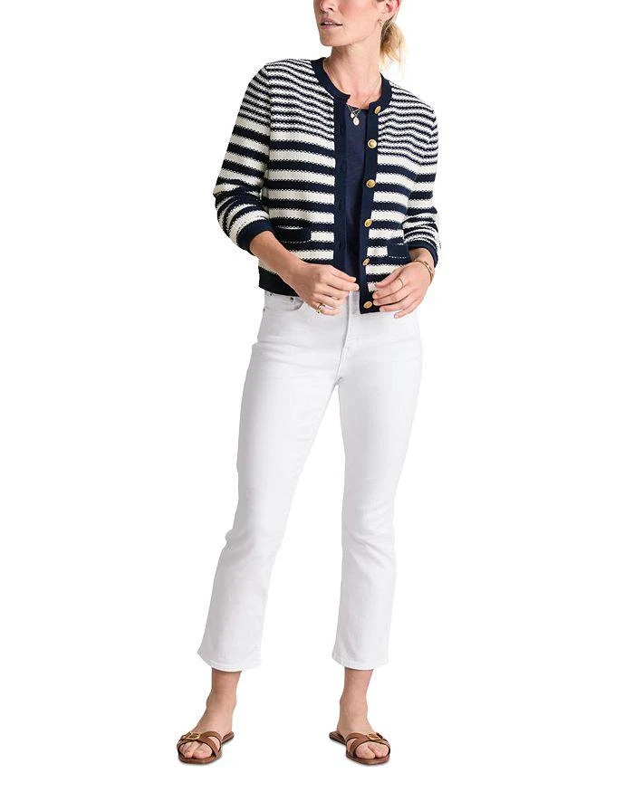 Vineyard Vines Cotton Cashmere Stripe Texture Cardigan 2