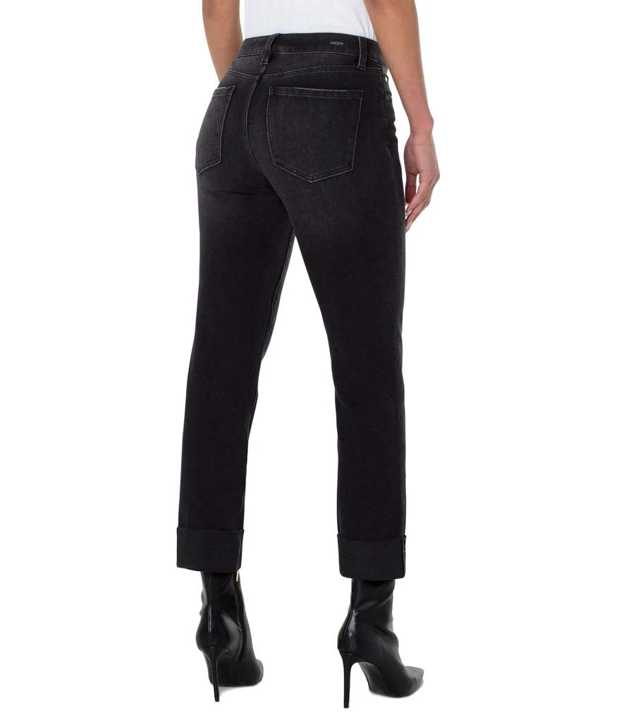 Liverpool Marley Girlfriend Jeans w/Raw Cut Cuff 27" in Herington 2