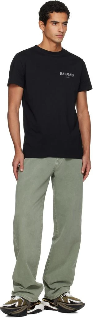 Balmain Khaki Unicorn Wave Sneakers 5