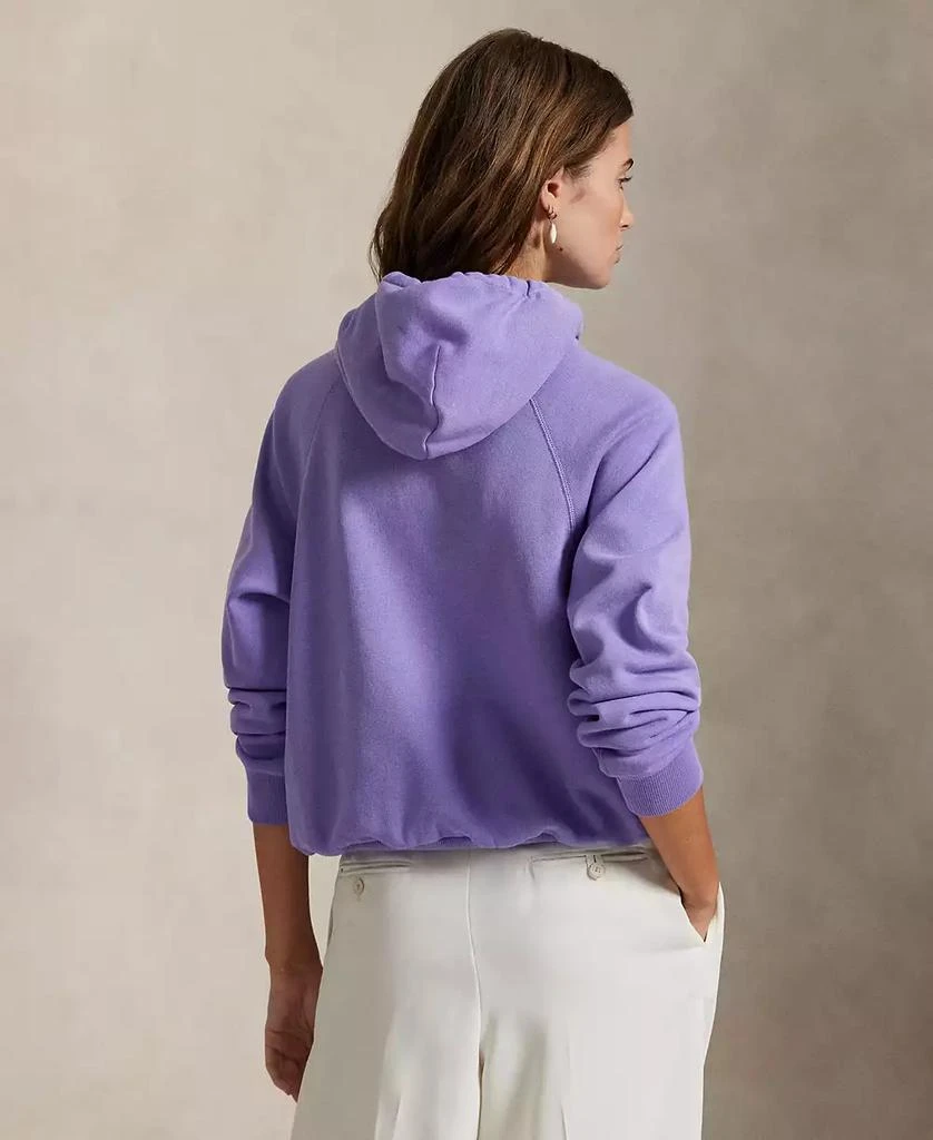 Ralph Lauren Women's Shrunken Fit Lightweight Fleece Hoodie Sweatshirt 2