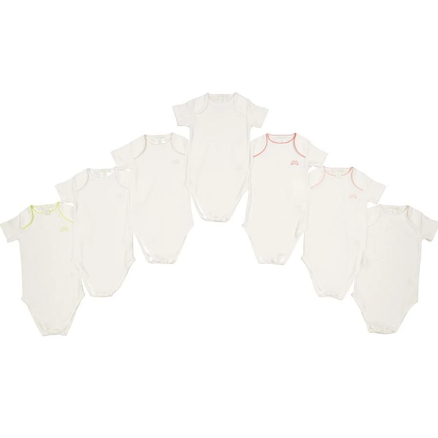 Marie Chantal Infant Set Of 7 Picot Onesies 3