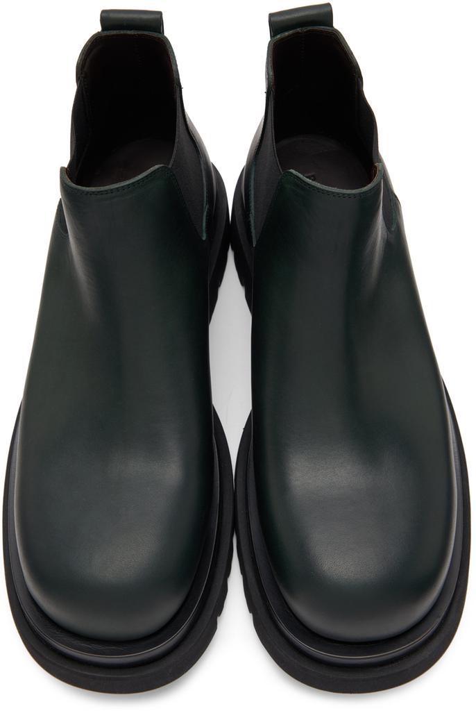 Bottega Veneta Green Low 'The Lug' Chelsea Boots - Boots