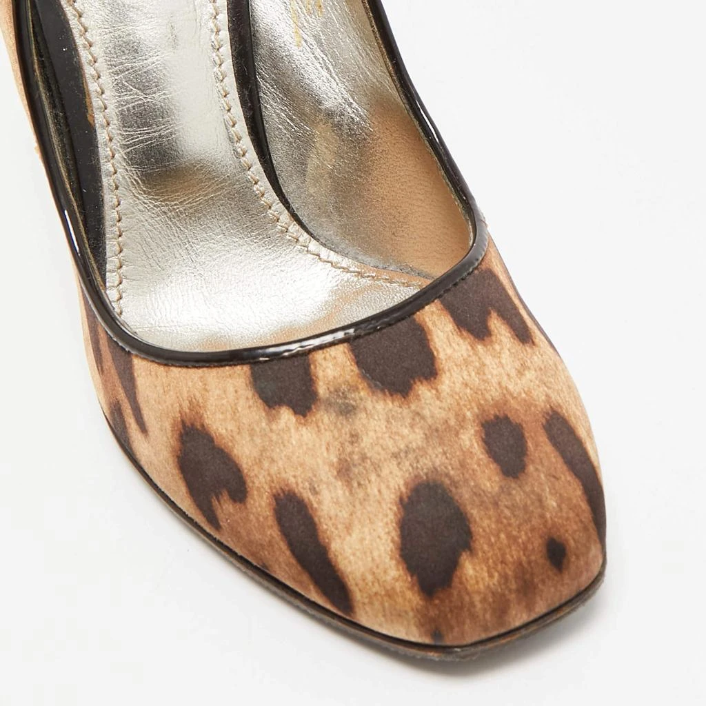 Dolce & Gabbana Dolce & Gabbana Brown/Beige Leopard Print Round Toe  Pumps Size 37 9