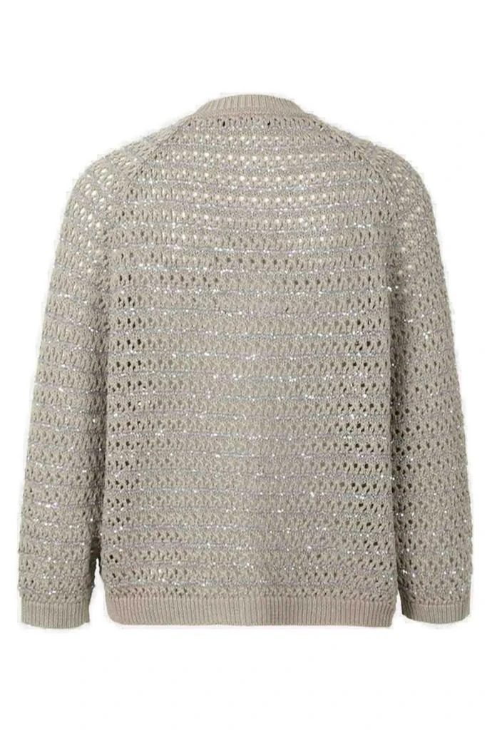 Fabiana Filippi Fabiana Filippi Sequin-Embellished Open-Knit Cardigan 2