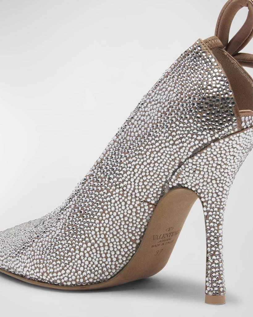 Valentino Crystal Satin Pumps 4