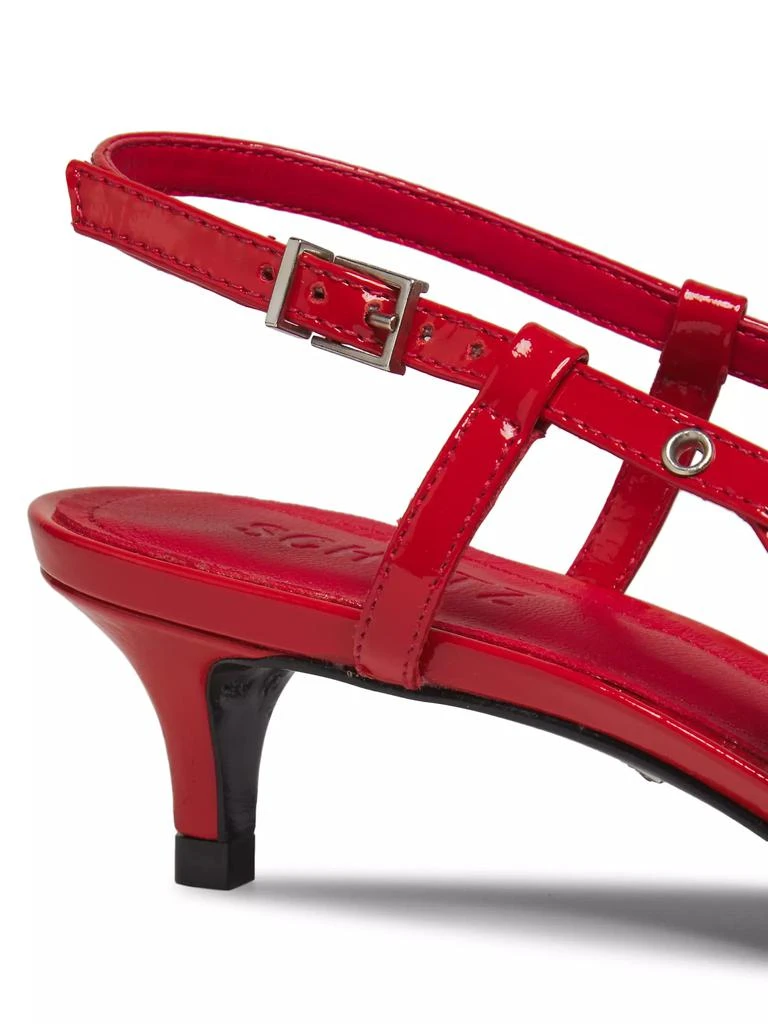 Schutz Ruth Mid 50MM Patent Leather Slingback Pumps 6