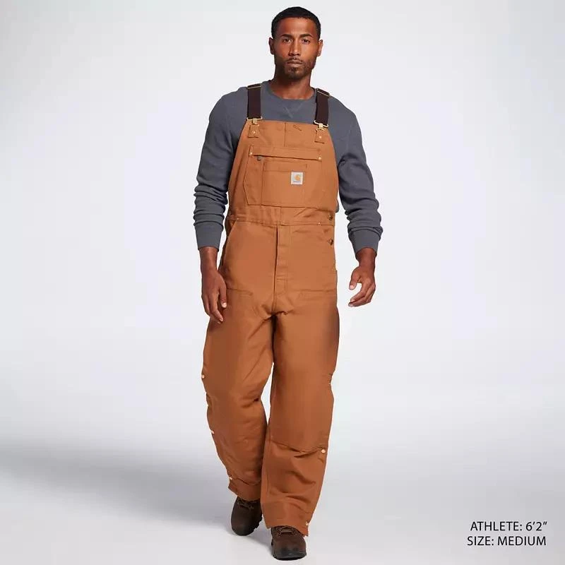 Carhartt Carhartt Men
s Loose Fit Firm Duck Insulated Bib Overalls 2