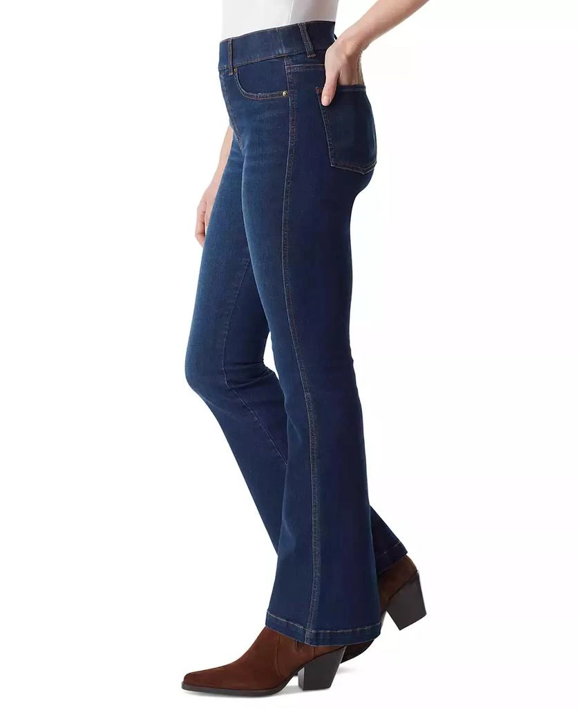 Gloria Vanderbilt Women's Shape Effect Pull-On Flared-Leg Jeans 3