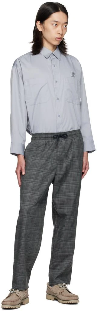Wtaps Gray Printed-Logo Shirt 5